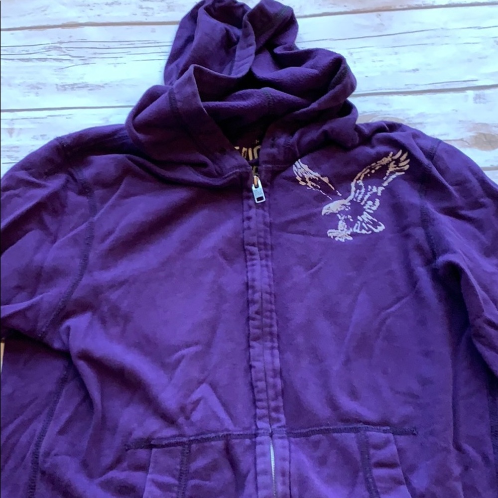 American eagle purple hoodie size medium